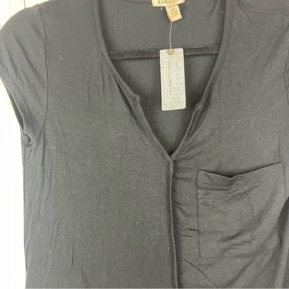 Anthropologie NWT Bordeaux black blouse - Picture 2 of 5